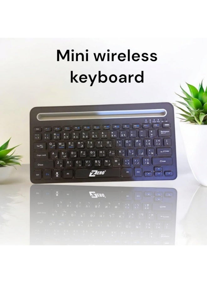 Zero Mini Wireless Keyboard - Ultra-slim and space-saving design - Supports Arabic and English - Ideal for laptops and tablets - Image 2